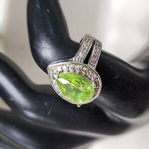 925 CZ Green Stone Ring Size 10 $ drop Bundle
